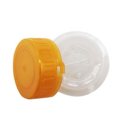 China Food Grade 39 Caliber Small Bottom Lid Edible Oil Capsule Slot Lid Press Plastic Top Cap No Residue Reflux Function Bottle New for sale