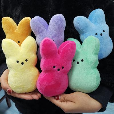 China Colorful Doll 15cm Easter Bunny Plush Toy Stuffed Rabbit Children Valentine Day Gift Soft Toys Newest Women Kids AA299 for sale