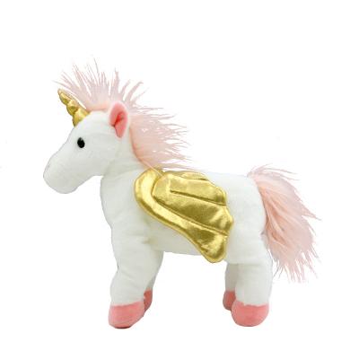 China Lovely Unicorn Stuffed Animal Plush Toy Wholesale Cheap Custom Soft Plush Toys 3+ Cute Pink And White For Baby for sale