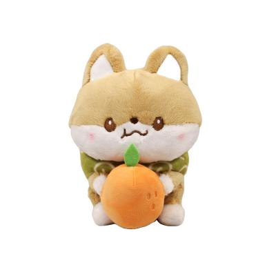 China Fasion Plush Doll Cartoon Firewood Dog Auspicious Bag Dress Doll Swimming Circle Dog Doll for sale