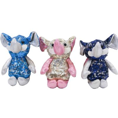 China Personality couples shoulder bag main chained cute ugly cute decorative dol small net red cute cartoon pendant plush toy sequins elephant doll birthday gift for sale