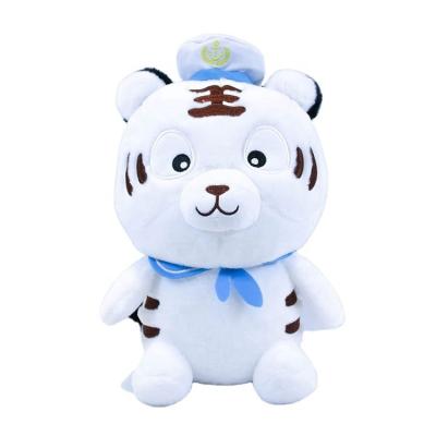 China Little Tiger Raw Navy Plush Toy Birthday Gift GIF Tiger Year Ugly Cute Fat Pillow Doll Children Sleeping Doll for sale