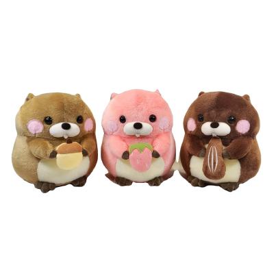 China Cute Hamster Participation Melon Seed Fruit Doll Squirrel Plush Toy Pillow Doll New Year Gift Girl Birthday Gift for sale