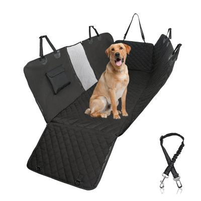 China Durable Waterproof Dog Hammock Mesh Window Pet Back Seat Dog Covers Dog Car Seat Covers With Leash for sale