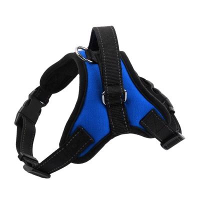 China Custom Adjustable Soft Nylon Reflective Dog Vest Harnesses DETACHED For Small Medium Reversible Dog Harness for sale