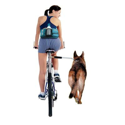 China Padded Same Amazon Style Running Bicycle Dog Leash Sports Metal Dog Bike Leash for sale