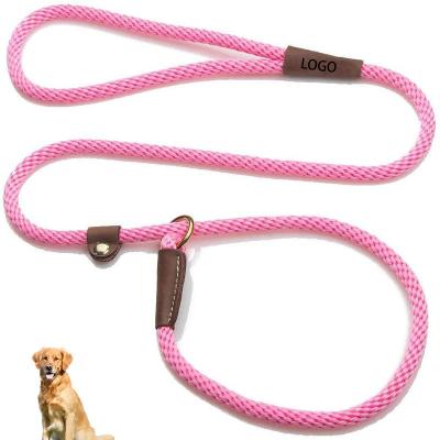 China Amazon Hot Selling Pink Logo High Quality Soft Dog Leash Chain Custom Lead Dog Leads and Collar Dog Leads DETACHED for sale