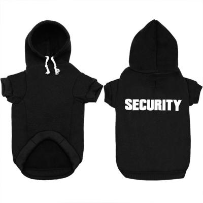 China Hot Wholesale Viable Custom Logo Security Designer Dog Coats Hoodie Matching Human Dog Clothes for sale