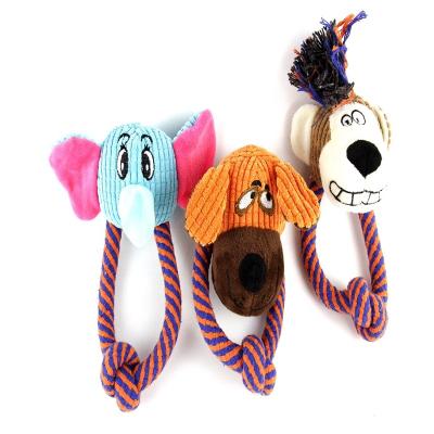 China Durable Chew Animals Knot Monkey Elephant Plush Durable Dog Toys Pet Supplies Puzzle Stimulating Toys For Dog for sale