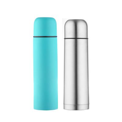 China Sustainable Bullet Shaped Flat Bottom Vacuum Stainless Steel Insulated Bottle for sale