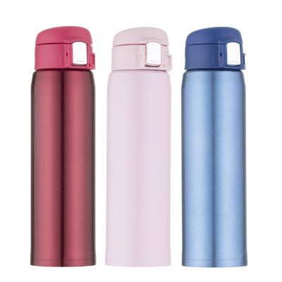 China 420ml Promotional Wholesale Custom Vacuum Flask 18/8 Viable Inside Layer Travel Copper Water Bottle for sale