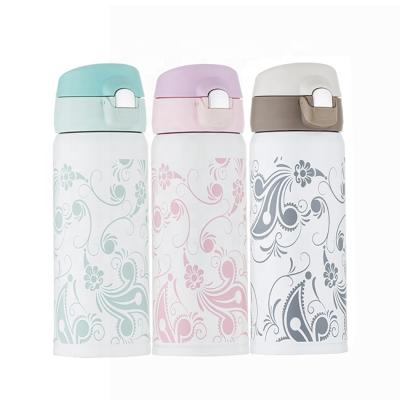 China Sustainable New Design 420ml Customized Color Coffee Stainless Steel Metal Vacuum Insulated Drinking Water Bottle for sale