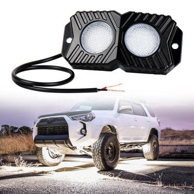 China Hot Sale 18W LED Auto Rock Light 4x4 Truck Cars ATV OVOVS Lighting System White Color LED Rock Light For 4x4 Truck Cars ATV for sale