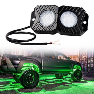 China 4x4 Truck Cars ATV OVOVS 12V LED Rock Light Multicolor Optional For Truck Cars ATV UTV 18W LED Rock Light for sale