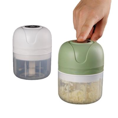 China Viable Portable Rechargeable Electric Food Garlic Processor Mini Food Chopper Speedy Blender USB for sale