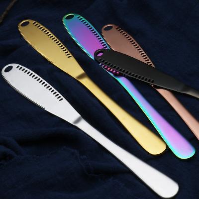 China Amazon Viable Hot Sale High Quality 430 Stainless Steel Breakfast Family Use Butter Cheese Knife for sale