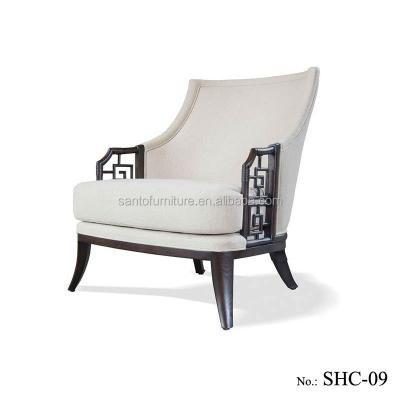 China 2018 new solid wood design hotel lobby chair hotel bedroom chair for project hotel chair for sale