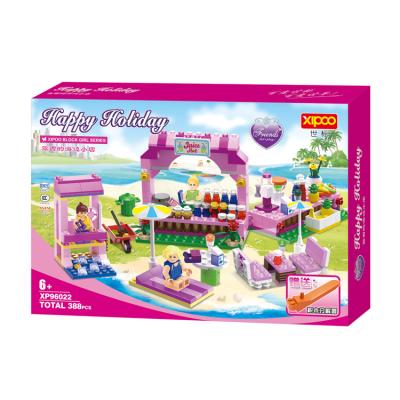 China Plastic Toy Lucy's Small Seaside Shop Intellect Building Block Toys For Girl for sale