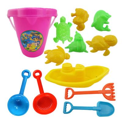 China Unique PP Fun Custom Low Price Beach Bucket And Shovel Bag Outdoor Sand Digging Toy For Kids for sale