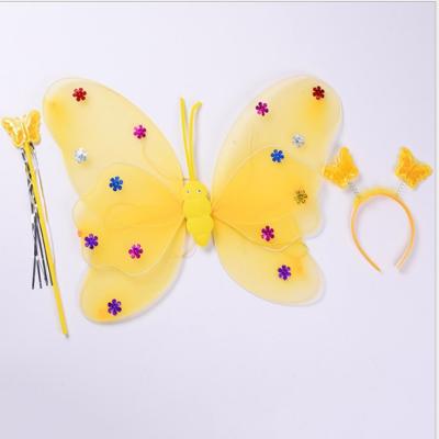 China Party Props Halloween Girl Luminous Butterfly Wings Performance Costumes And Props Princess Party Angel Wings for sale