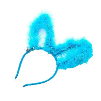 China High Quality Fashion Feather Ear Led Luminous Children's Advance Cat Ear Headband Rabbit Ear Headband Luminous Hair Band for sale