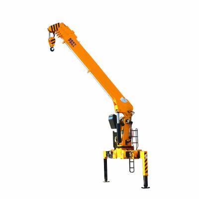 China Mini 3 Ton Truck Mounted Crane 1500 Kg Weight With Hydraulic Pump Straight Boom for sale