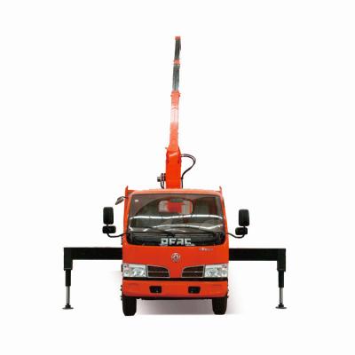 China 3.2 Ton Truck Mounted Crane With 4.6m Span And Hydraulic Straight Boom for sale