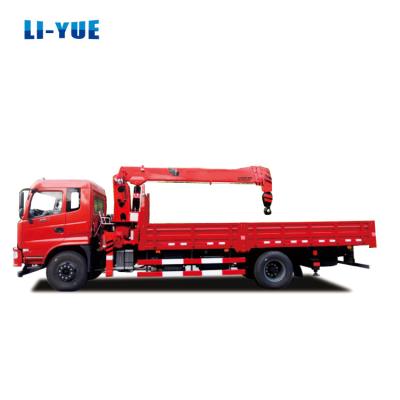 China Truck Mounted 6 Ton Straight Boom Crane With Hengli Hydraulic Pump for sale