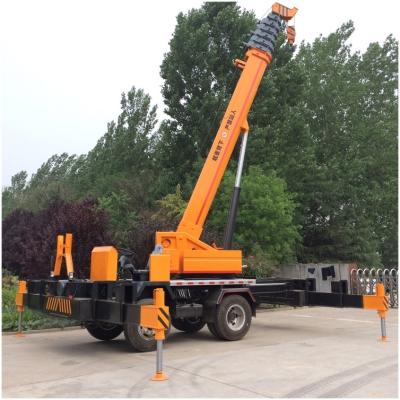 China 12 Tons Mobile Hydraulic Homemade Chassis Truck Crane With WEICHAI Engine for sale