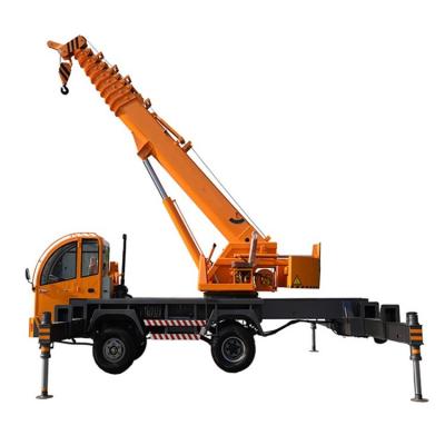 China Dongfeng 4x2 Cargo Truck Mounted Hydraulic Mobile Crane 12 Tons And WEICHAI Engine for sale