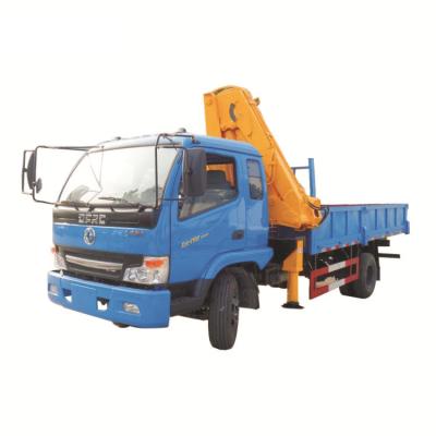 China Hydraulic Folding Arm Brick Grab Block Lifting Crane With Truck for sale