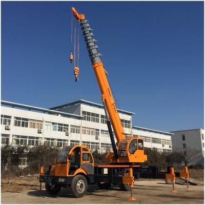 China Homemade Chassis Construction Mobile Truck Crane 6 Ton 12 Ton And 20 Ton Capacity for sale