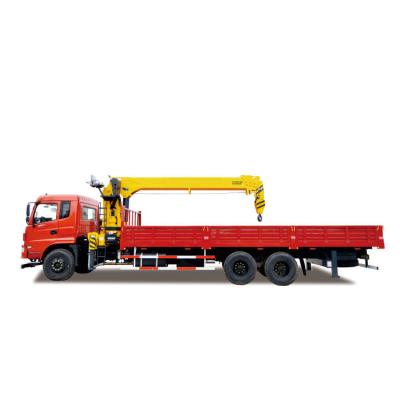 China 10 Ton Dump Truck With Crane Hydraulic Telescopic Boom Crane With MOOG Cylinder for sale