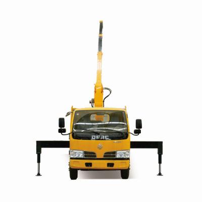 China 900mm Installation Space Hydraulic Crane 5 Tons Mobile Stiff Arm Truck Mounted Crane for sale