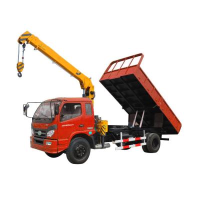 China 4x2 Truck Cranes truck with crane 3 ton truck boom crane for sale