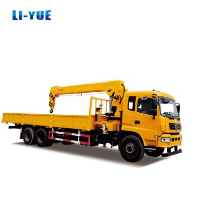 China 10 Ton Truck Crane DongFeng 6x4 Cargo Truck with Straight Arm Crane for sale