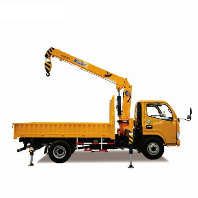 China 5 Ton Hydraulic Cargo Truck Crane Hydraulic Lorry Crane Truck Mounted Crane 5 Ton 10 Ton for sale