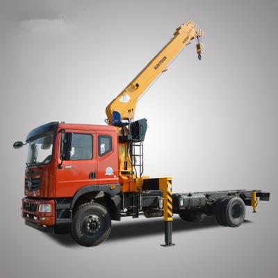 China 8 Ton truck mounted crane hydraulic lifting machine boom crane truck with good quality for sale