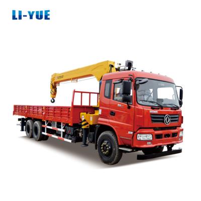 China 6X4 14 Ton Crane Straight Telescopic Boom Truck Mounted Crane Truck for sale