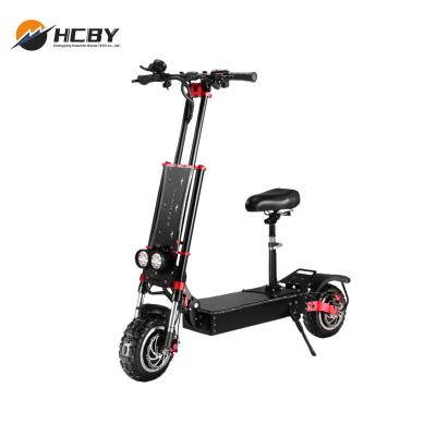 China 5600w Escooter 11 Inch 60v Unisex Dual Motor Fat Tire Electric Scooter for sale