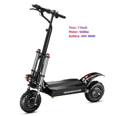 China Fat Tire Unisex Foldable Electric Scooter5600W Powerful Stand-on Electric Scooter With Seat 2 Wheels Electric Scooter for sale