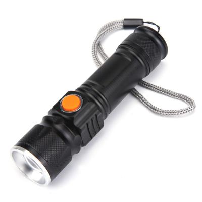 China New Emergency High Power Aluminum High Lumen Rechargeable Tactical Led Flashlight for sale