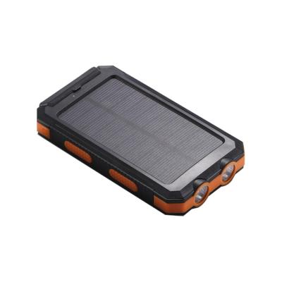 China Camping 10000mah Wireless Portable Charger For Phone Waterproof Solar Powerbank Solar Powered Charger for sale