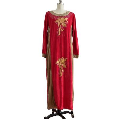 China 100%Polyester Kaftan Super Soft Kaftan Abaya Islamic Clothing For Women Dresses Muslim Long Robe Gown Long for sale