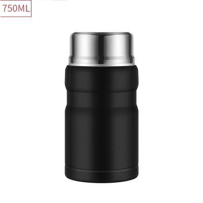 China High Quality PORTABLE 500/750ml Double Wall 304 Stainless Steel Food Flask Vacuum Insulated Thermos Food Jar With Foldable Spoon for sale