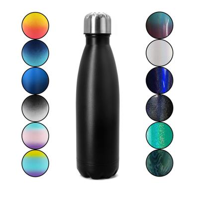 China Sustainable Custom Logo 500ml 750ml Cola Shaped Vacuum Thermal Insulated Stainless Steel Water Bottle for sale