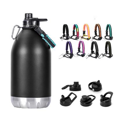 China 128 oz PORTABLE Shaker Stainless Steel Water Bottle Insulated Water Bottle 18/8 oz 1 Gallon Jug Drink Bottle for sale