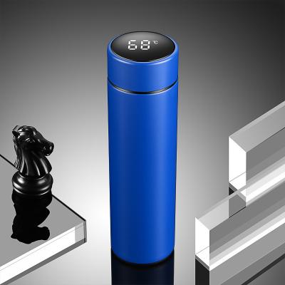 China Sustainable Smart Vacuum Flask Stainless Steel Water Bottle 500ml Thermos With LCD Touch Screen Temperature Display With Double Wall Vacuum for sale