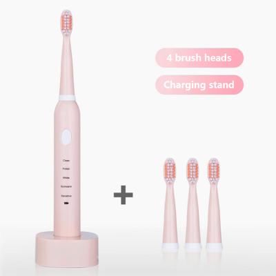 China Ipx7 Eco-friendly Portable Electric Toothbrush With Heads Waterproof Color Ultrasonic Fast Fill Toothbrush For Adult for sale