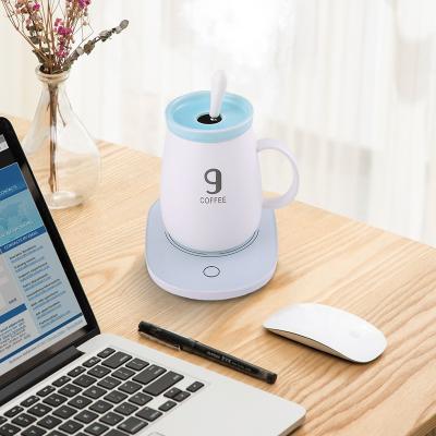 China Hotter Heater Heater For Office Home Use 2021 Tea Milk Coffee Smart Drinks Mug Cup Pad Dish Coffee Warmer Electric for sale